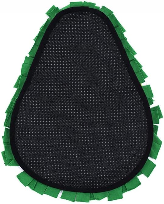 Ferret Cats Snuffle Mat Fleece Foraging Mats Interactive Feeding Toy Small Animal Rabbit Guinea Pig Rat Hamster Anti Slip Treat Dispenser Slow Feeder (Avocado)