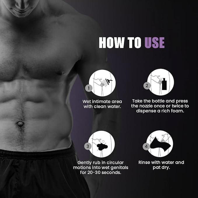 Skin Elements Men's Intimate Wash Combo | Pack of 2 | Jabon Intimo Hombre | Tea Tree Oil + Passion Fruit | pH Balanced Foaming Wash | Soothes, Refreshes & controls Bad Odor | (240 ml)