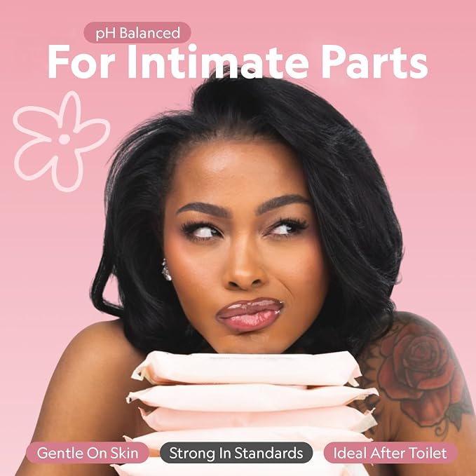 Girl Wipes Flushable Intimate Wipes for Women – Fragrance Free, pH Balanced Feminine Wipes for Sensitive Skin, Hypoallergenic, Vegan, Gynecologist & Dermatologist Approved (1-pack)