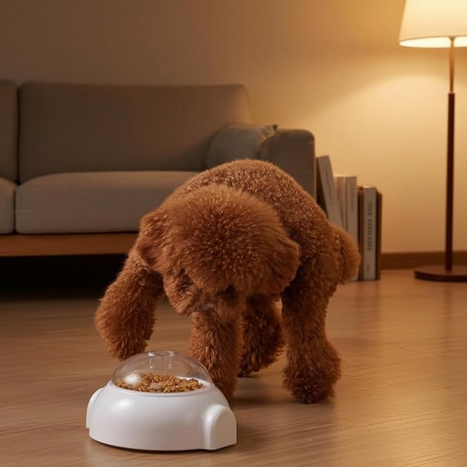 Pet Treat Dispenser with Wheels Transparent Rolling Treat Dispenser Compact Rolling Slow for Engaging Activity