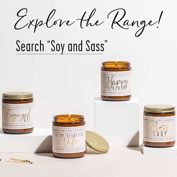 50th Wedding Anniversary Gifts - '50 Year Later' Candle, w/Sandalwood Rose - infused w/Essential Oils I 50th Anniversary Gifts for Wife I 50 Year Anniversary Gifts I 50Hour Burn I USA Made