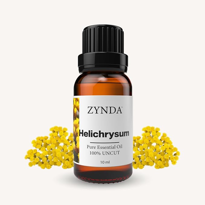 Helichrysum Essential Oil – 100% Pure & Natural Helichrysum Oil, Premium Aromatherapy Grade, Organic Skin & Hair Care, 10ml