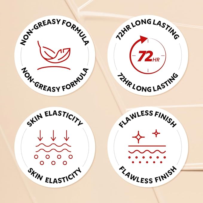 TIRTIR Mask Fit Red Cushion Foundation | Full coverage, Weightless, Skin fit, Satin Glow Finish, Korean Makeup BB Foundation, beauty, Tattoo cover up, Buildable (#17C Porcelain, 0.63 Fl Oz)