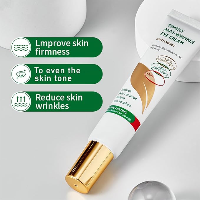 Grospe Firming Eye Cream - 1fl.oz Anti-Aging with Natural Ingredients, Lifting & Tightening Formula for Dark Circles, Puffiness & Fine Lines, Delicate Skin Care for Women