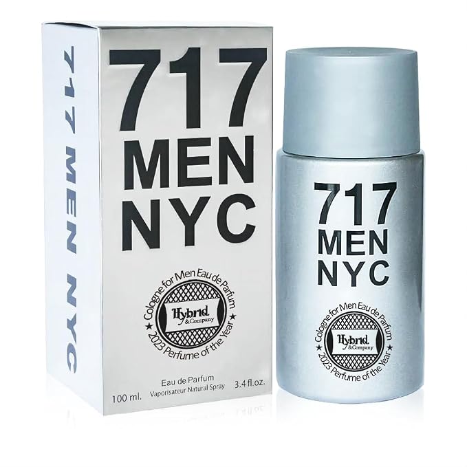 Hybrid & Company 717 Men Nyc Toilette Masculine Scent Natural Sprayt, 3.4 Fl Oz