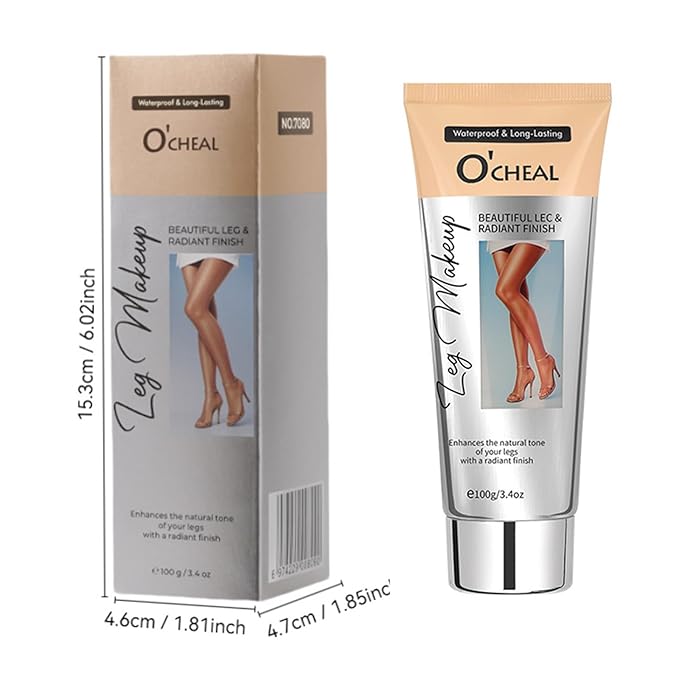 Leg Makeup Concealer Cream – Waterproof Body Foundation for Legs, Arms & Body – Full Coverage, Long Lasting, Natural Radiant Finish for Fair Skin – 100g