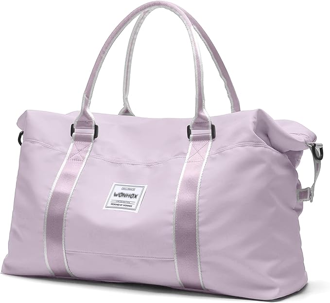 Travel Duffel Bag, Carry On Overnight Weekender Bags for Women | Travel Bag with Wet Pocket & Trolley Sleeve, For Spirit Airlines 18x14x8 Personal Item Bag