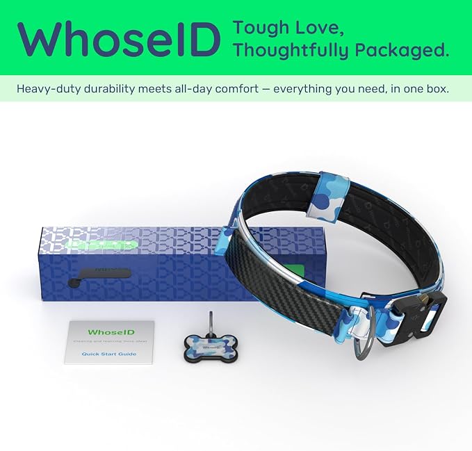Premium Tactical Dog Collar - Adjustable Military Heavy Duty Dog Collar for Medium Large Dogs - Durable Metal Buckle Dog Collar with Leather Control Handle and Soft Comfortable Padding