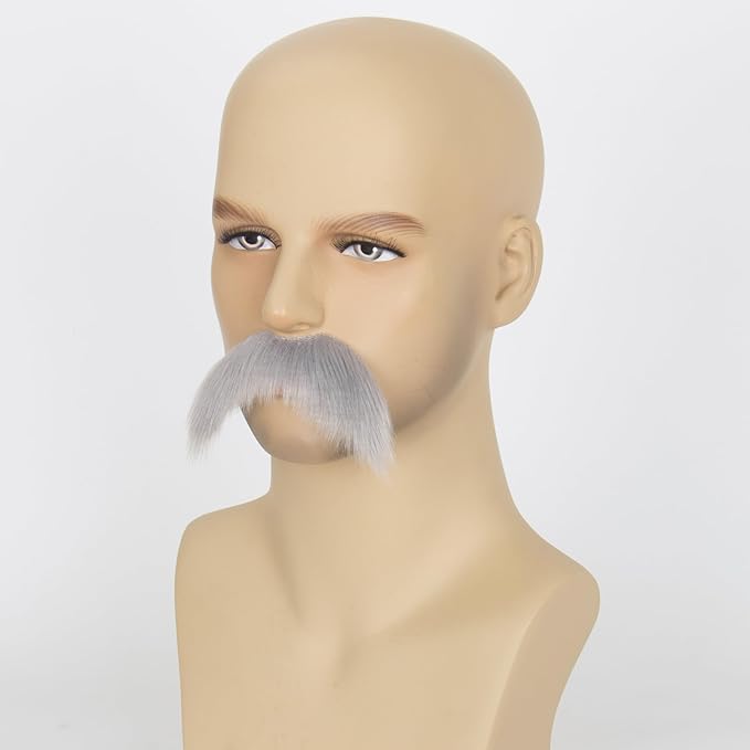 Fake Mustache for Men Classic Halloween Self Adhesive Fake Beard Novelty Stick On Fake Mustaches