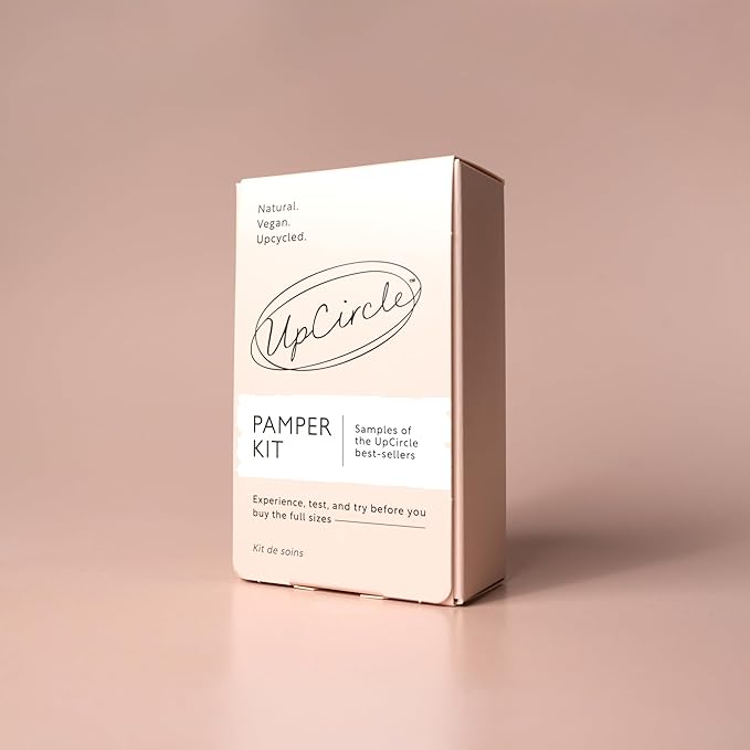 UpCircle The Pamper Kit - 18 Pieces - Sample Tester Pack Of Full Skincare + Body Range - Perfect Gift Idea, Pamper Night, For Holiday or Wedding Favour - Natural, Vegan, Cruelty-Free