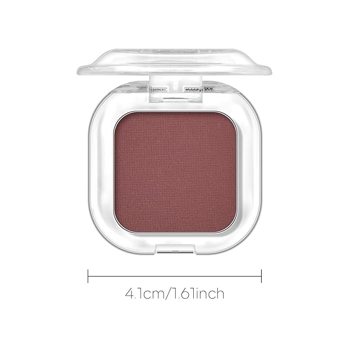 KYDA Red Brown Matte Eyeshadow Single, Redish Brown Eyeshadow Compact, Ultra-fine Lightweight, Crease-proof High Pigmented Formula, Matte Mini Eyes Makeup, Rufous Mud