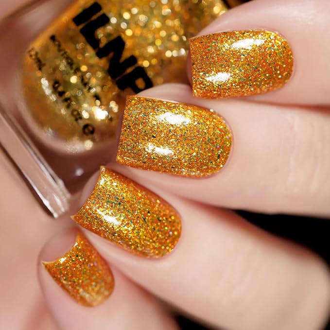 ILNP Good As Gold - Saturated Gold Holographic Ultra Metallic Nail Polish