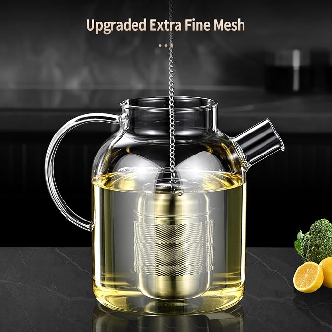 2Pack 316 Stainless Steel Tea Infuser for Loose Leaf Tea Reusable Tea Steeper Extra Fine Mesh Tea Infuser Tea Strainer for Loose Leaf Tea Spices and Seasonings (2 Pack - Large)