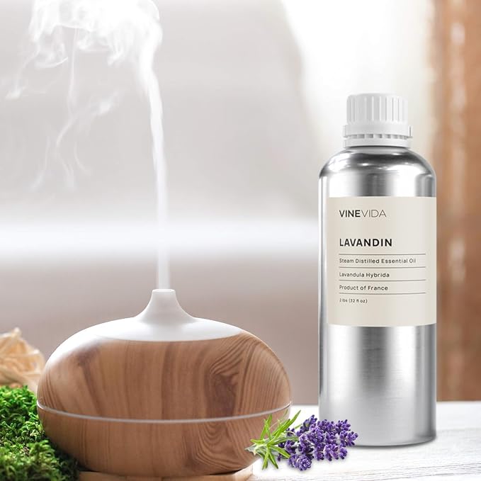 VINEVIDA Lavandin Essential Oil 32 oz - Undiluted Oil for DIY Candles & Soap Making