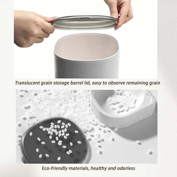 Automatic cat feeder,4L timed pet food dispenser with 2.4G WiFi,Detachable | Dual power timed dry goods dispenser, suitable for cats and dogs, suitable for outdoor use, mobile phone controllable