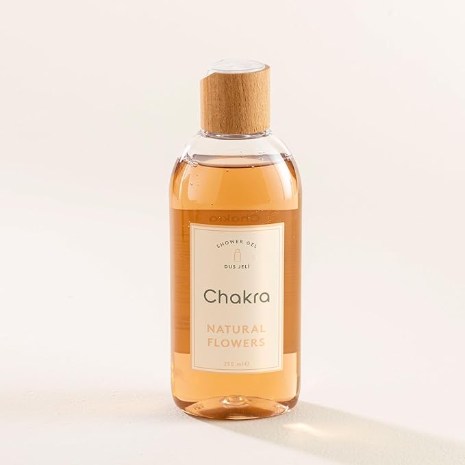 Chakra Body Wash for Women & Men - Moisturizing Shower Gel for Deep Cleansing and Silky Skin - Gentle Daily Body Care with Long-Lasting Freshness, 8.45 fl oz, Natural Flowers