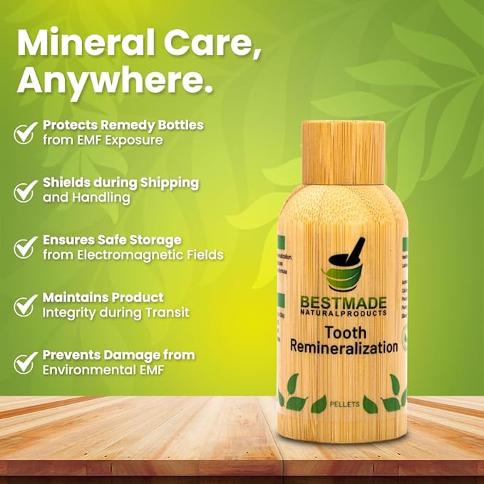 Bestmade Tooth Remineralization Support - Cell Salt Combination to Reduce Sensitivity, Protect Enamel & Strengthen Teeth, Natural, Homeopathic, Non-Toxic, 350 Pellets