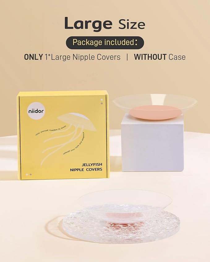 Niidor Transparent Nipple Covers For Women Seamless Silicone Pasties Nipple Covers Reusable 2025 Upgraded Breast Petals