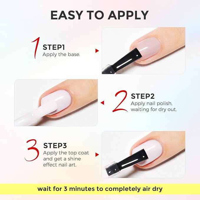 Milky White Nail Polish: Regular Nail Polish Quick Dry Fingernail Polish for Women Non-Gel Air Drying Nail Strengthener, Nail Lacquer for Nail Art Manicure Home DIY, 15ML
