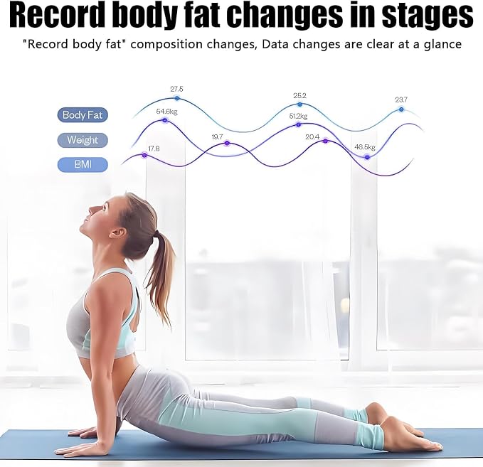 Professional 3D Scanner Analyzer Body Composition Analysis Height Weight Body Fat Percentage Visceral Fat Test, Body BMI Measuring Body Element Detection Composition Analyzer with Printer White
