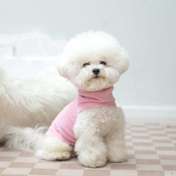 Cat Sweater Warm Fleece Pet Clothes for Cats Only | Soft Cat Vest Puppy Hoodie Coat, Fall Cold Winter Sweatshirt Pullover Clothing also for Small Dogs, Pink L