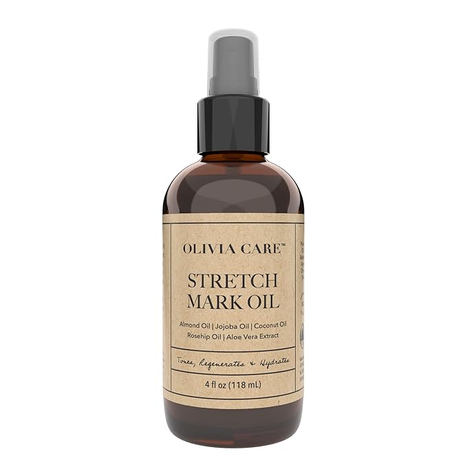 Olivia Care Stretch Mark Remover Oil I Used for Scars, Damaged Skin, Cellulite, Post Pregnancy & Dry Skin I 100% all Natural Essential oils
