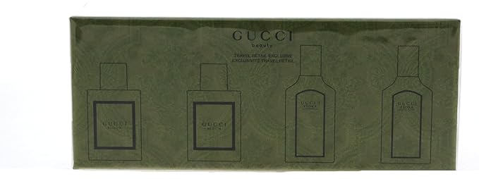 Gucci Variety by Gucci for Women - 4 Pc Mini Gift Set 2 x 0.16oz Gucci Bloom EDP Spray, 2 x 0.16oz Flora EDP Spray