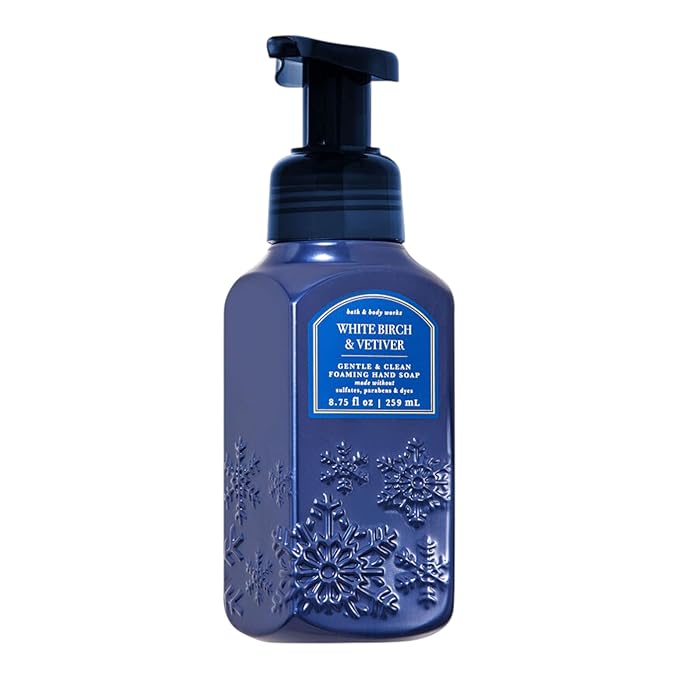 Bath & Body Works Gentle Foaming Hand Soap 8.75 oz (White Birch & Vetiver)