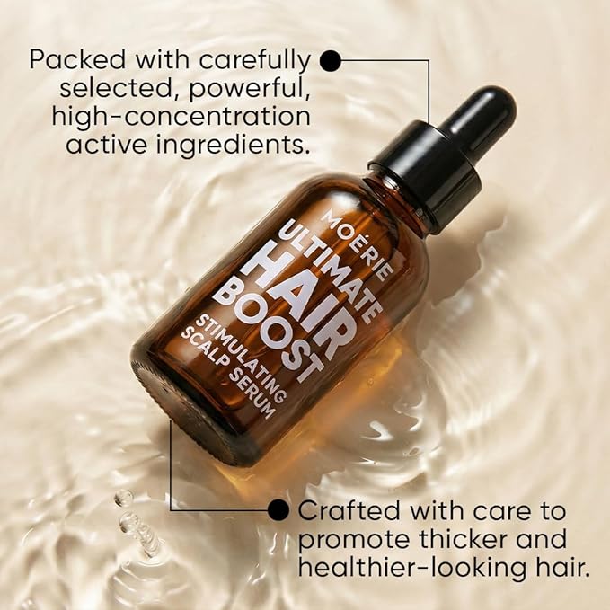 MOERIE Ultimate Hair Growth Serum for Natural Hair Regrowth & Thickening - Anti Thinning & Hair Loss Treatment for Women - Rapid Hair Growth Products - Scalp Oil Alternative - 1.69 fl oz, 2 pack