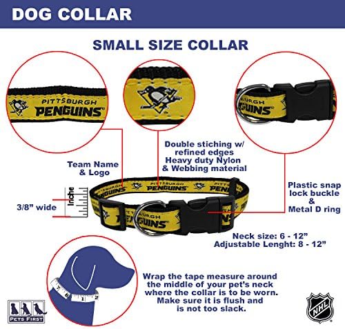 Pets First NHL Collar for Dogs & Cats. Adjustable, Cute, & Stylish! The Ultimate Hockey Fan Collar!