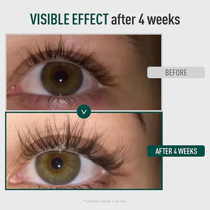 Biotin Lash Serum - Eyelash and Eyebrow Growth Serum for Thicker, Fuller Lashes and Brows, Korean Dermatologist-Developed, 0.35oz