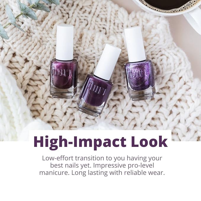 duri Nail Polish, 759 Google Me, Striking Blue Ingrained with Glitter, Full Coverage, Lasting, Quick Drying, 0.45 Fl Oz