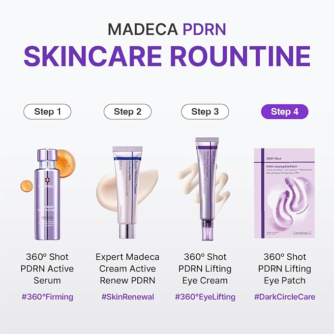 CENTELLIAN 24 360 Shot PDRN Glowing Eye Patch (6ea, 3 pairs) – Instant Depuffing & Dark Circle Revitalizing Hydrogel Under Eye Patches with PDRN, Retinol & Glutathione, Cooling Eye Bags Treatment