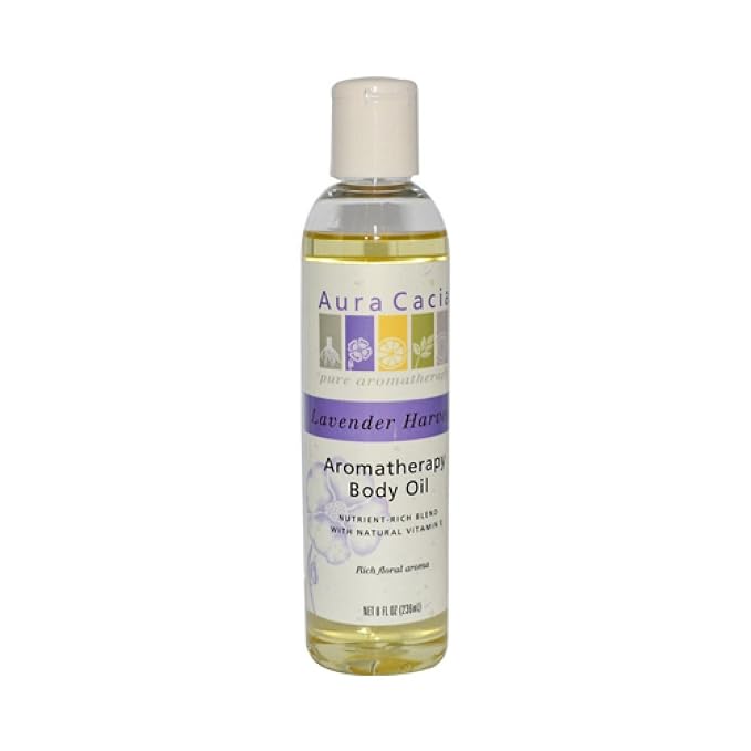 Aura Cacia Massage and Body Oil Lavender Harvest 8 oz