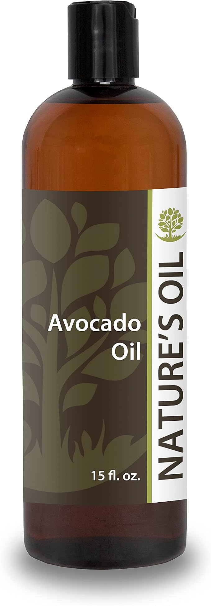 Avocado Oil 15oz - 100% Pure Carrier for Massage, Diluting Essential Oils, Aromatherapy, Hair & Skin Care Benefits, Moisturizer & Softener - by Nature's Oil.