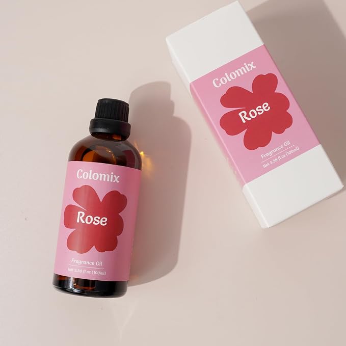 Premium 100ml Rose Fragrance Oil, Essential Oils for Diffusers for Home, Scented Oil for Soap-Making, Candle Scent Supplies and More DIY Projects, Spring Rose Diffuser Oils Gifts