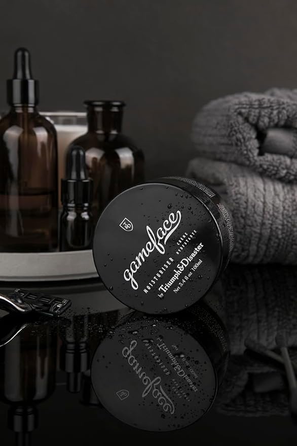 TRIUMPH & DISASTER | Gameface Moisturiser Jar | Hydrating Facial Moisturizer - Lightweight, Non-Greasy Facial Lotion for Men, 3.4 oz