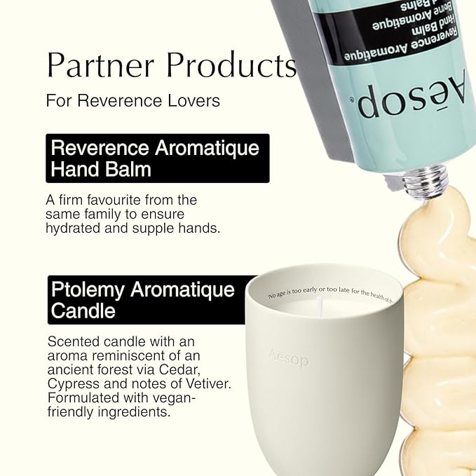 Aesop Reverence Aromatique Hand Wash Refill | Cleanse and Exfoliate the Hands | With Botanical Extracts And Finely Milled Pumice | 16.9 oz.
