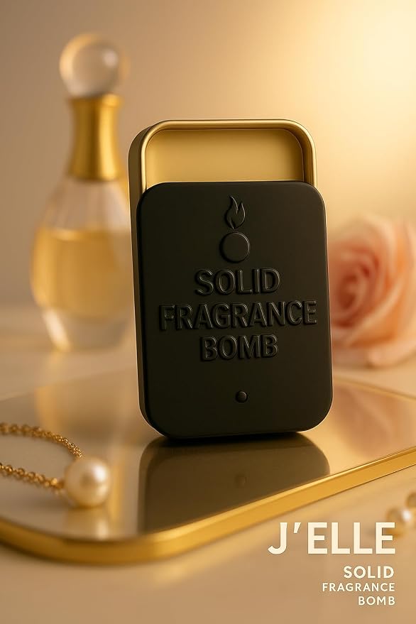 – Premium All-Natural Solid Cologne for Men & Women | Long-Lasting, TSA-Safe, Alcohol-Free, Halal, Handmade Travel Fragrance Balm (J'Elle)