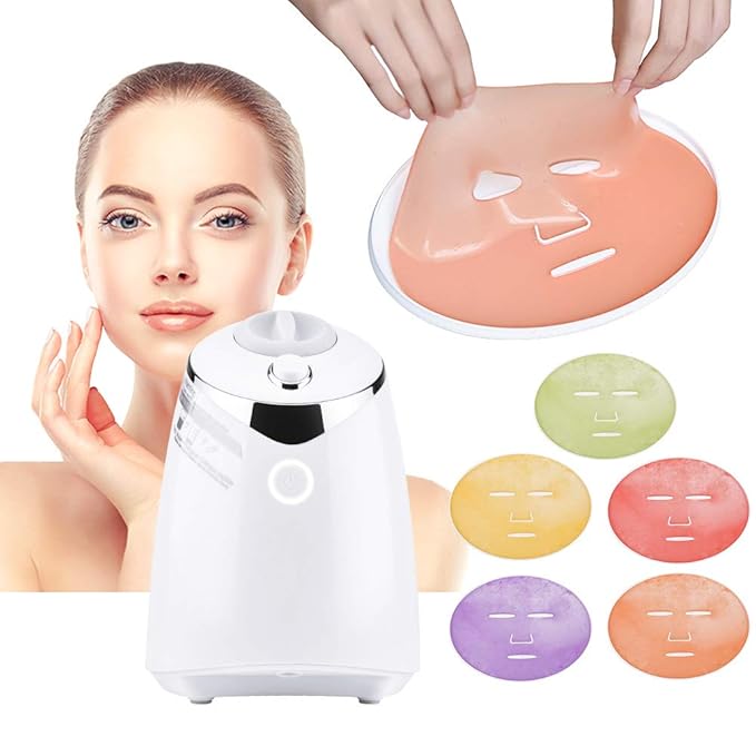 DeMoce Face Mask Maker Machine with 32 Collagen Tablets, Automatic DIY Facial Mask Kit for Home Use, Make Your Own Face Masks & Facial Creams, Beauty Gifts for Women Girls
