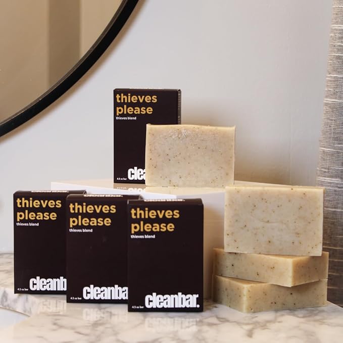 All-Natural Bar Soap -Thieves Please - Cinnamon, Clove, Eucalyptus, Lemon, and Rosemary Exfoliating Bar Soap
