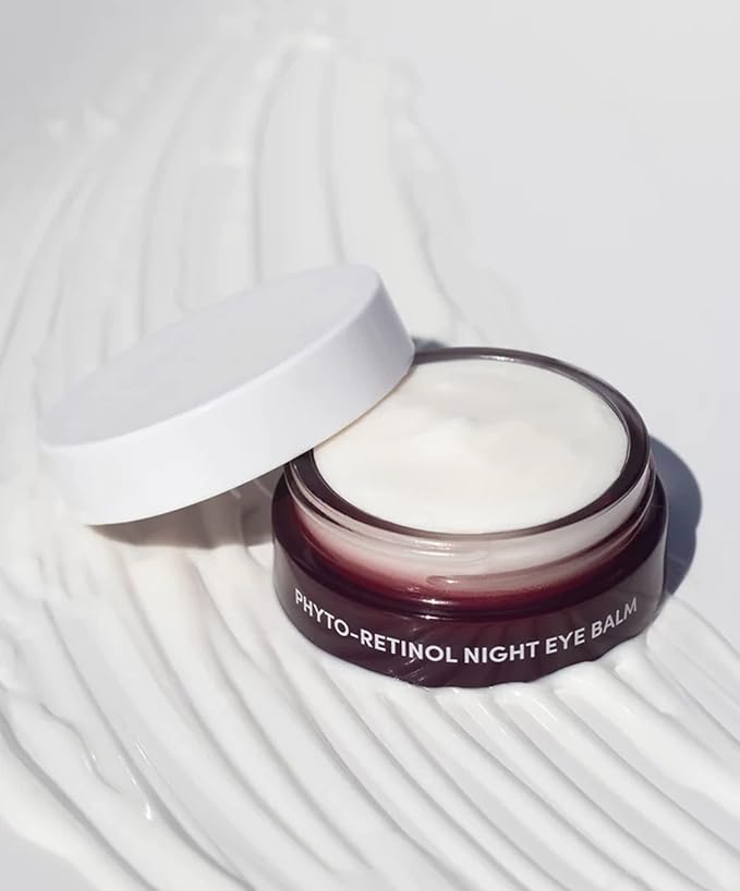 Fitglow Beauty Phyto-Retinol Night Eye Balm | Gentle Plant-Based Anti-Aging Eye Skincare | Smooths Fine Lines, Locks Moisture & Restores Bounce | Includes Acupressure Tool | 15ml