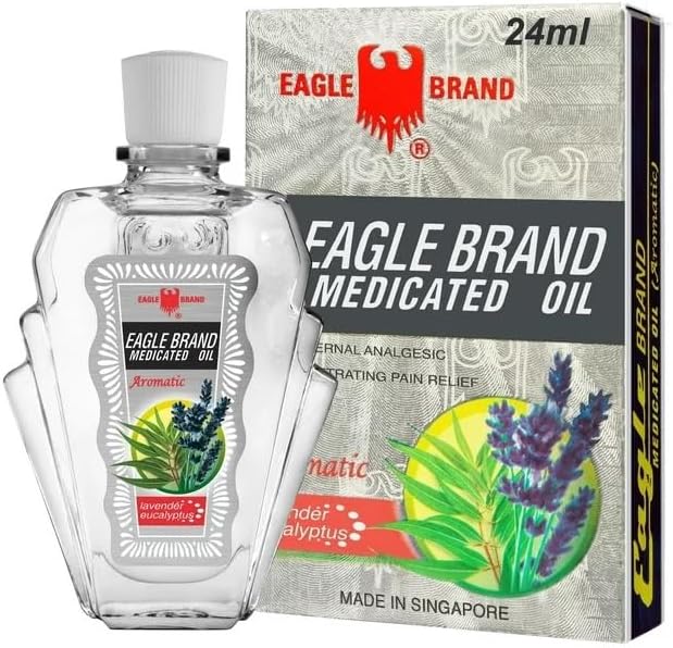 3 Packs - White Twin Essentail Medicated Oil - 6 Chai Dau Con O Trang - 24mL per Bottle with 6 Bottles per Order - Made in Singapore