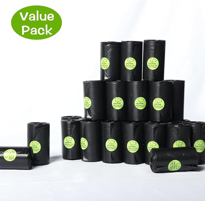 DREAM&GLAMOUR Dog Poop Bags 1200 Count | value pack,Strong Poop Bags for Dogs,60 Rolls,20 Doggy Bag Per Roll,Each Measures 9 x 13 Inches,Guaranteed Leak-Proof