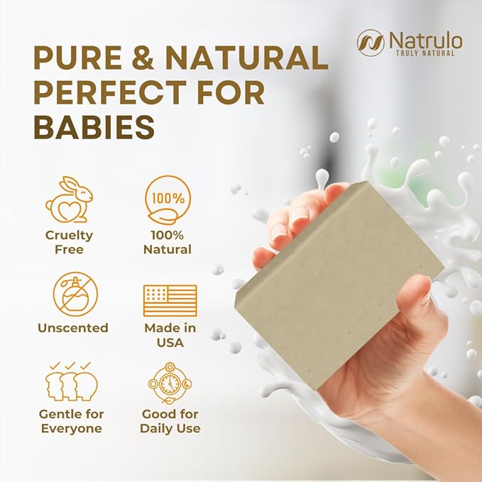 Cactus Honey & Oats Goat's Milk Soap Bar 4 oz – Natural Bar Soap for Women, Men, Kids, Itchy Skin, Eczema, Psoriasis, Rash, Sunburn Skincare – Calming Colloidal Oatmeal Face Cleanser & Body Wash
