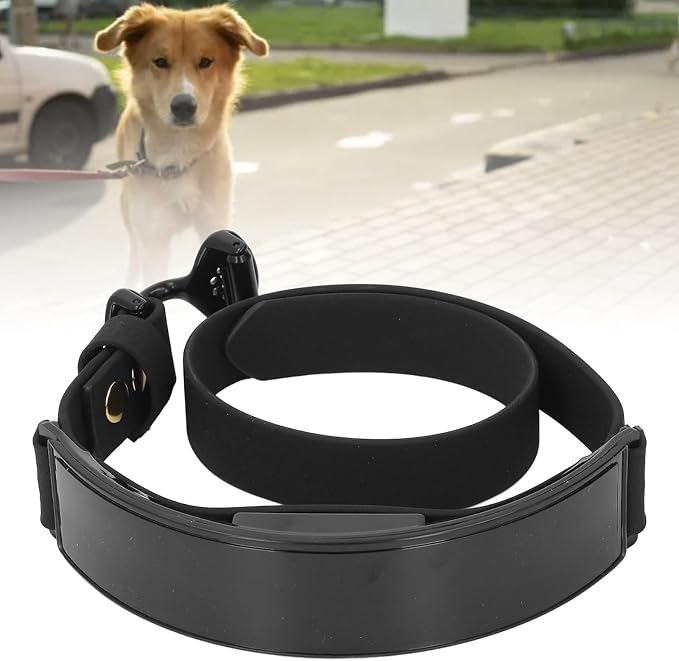LED Dog Collar, Smart DIY Screen, Dog Tags Personalized Rechargeable Light Up Dog Collar in The Dark Pet Necklace for Night Walking, APP Controlled(Blue Green and Red)