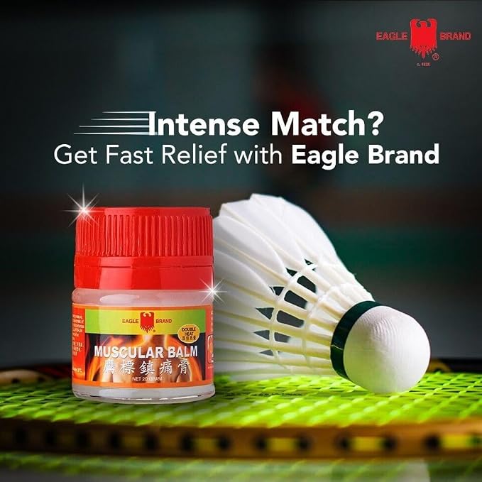 Case Set - Dozen Muscular Balm Eagle Essentail Oil - 12 Hu Dau Xoa Bop Balm Muscular Hieu Con O - 20g per Jar with 12 Jars per Order