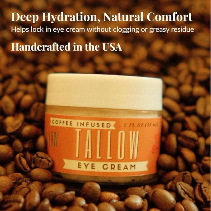 Lady May Coffee-Infused Tallow Eye Cream – Brighten, Firm & Revitalize Naturally