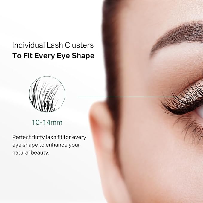 Y’OUR Everything Eye Lashes Clusters | Reusable Lash Cluster Comfortable for 4–7 Day Wear | Lightweight, Easy-to-use, Cruelty-Free | Salon-Quality DIY Lash Extensions at Home for Every Eye