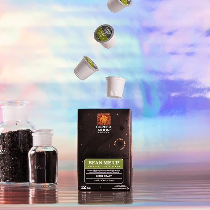 Copper Moon Single Serve Coffee Pods For Keurig K-Cup Brewers, Light Roast, Bean Me Up Blend, 36 Count